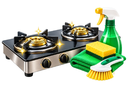 Gas Stove Cleaning